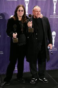 Ozzy Osbourne and Bill Ward at the 21st Annual Rock And Roll Hall Of Fame Induction Ceremony.