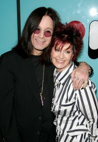 Ozzy Osbourne and Sharon Osbourne at the MTV's Total Request Live.