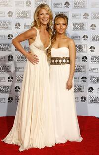 Ali Larter and Hayden Panettiere at the 64th Annual Golden Globe Awards.