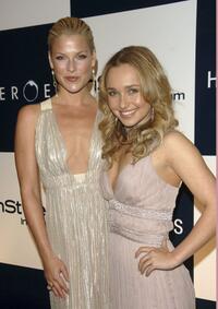 Ali Larter and Hayden Panettiere at the NBC's "Heroes" to celebrate their Golden Globe Nominations.