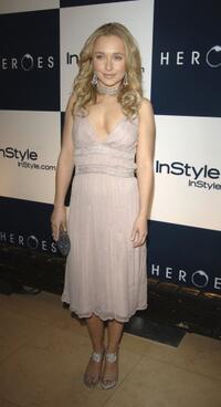 Hayden Panettiere at the NBC's "Heroes" to celebrate their Golden Globe Nominations.