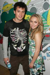 Stephen Colletti and Hayden Panettiere at the MTV's Total Request Live.