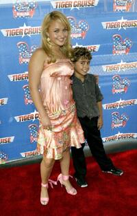 Hayden Panettiere and Jansen Panettiere at the premiere of "Tiger Cruise."