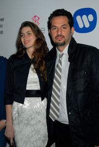 Guy Oseary and Guest at the Warner Music Group's 2007 Grammy Party.