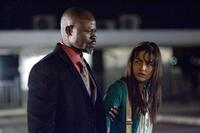 Camilla Belle as Kira Hudson and Djimon Hounsou as Agent Henry Carver in "Push."