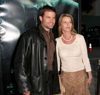 Catherine Oxenberg and her husband Casper Van Dien at the premiere of "House Of Wax."