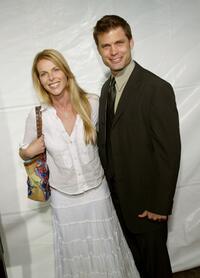 Catherine Oxenberg and her husband Casper Van Dien at the premiere of "Monster In Law."