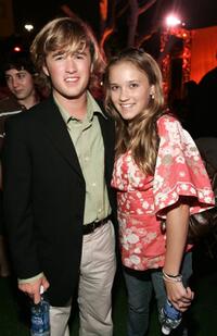 Haley Joel Osment and his sister Emily Osment at the after party of the premiere of "Monster House."
