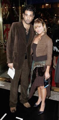 Ray Panthaki and Brooke Kinsella at the UK premiere of "V For Vendetta."