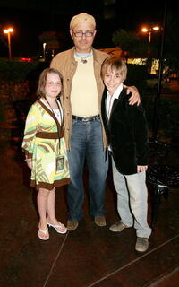 Joe Pantoliano, his daughter and Devon Gearhart at the Night of 1,000 Stars during the Sarasota Film Festival.