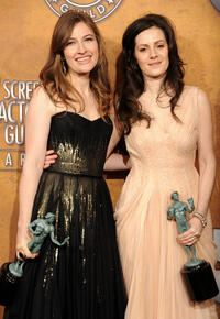 Kelly Macdonald and Aleksa Palladino at the 17th Annual Screen Actors Guild Awards in California.