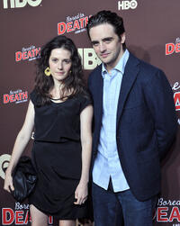 Aleksa Palladino and Vincent Piazza at the premiere of "Bored To Death."