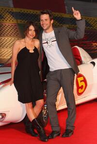 Jana Pallaske and Christian Oliver at the European premiere of "Speed Racer."