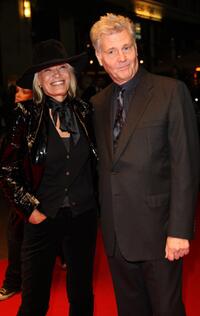 Anita Pallenberg and James Fox at the BFI 51st London Film Festival premiere of "Mister Lonely."