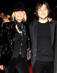 Anita Pallenberg and Harmony Korine at the BFI 51st London Film Festival premiere of "Mister Lonely."