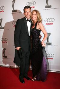 Peter Kanitz and Olivia Pascal at the Audi Generation Award.
