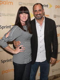 Paula Papajohn and Michael Papajohn at the Palm Pre Launch Event to Benefit Iraq and Afghanistan Veterans of America.