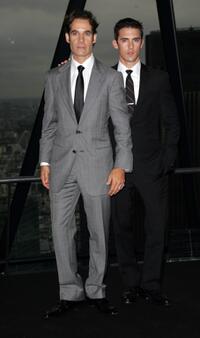 Adrian Pasdar and Milo Ventimiglia at the "Heroes 2" photocall.