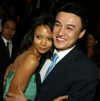 Thandie Newton and Park Joong-Hoon at the premiere of "The Truth About Charlie."