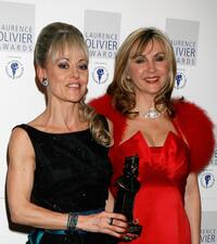 Tracie Bennett and Lesley Garrett at the Laurence Olivier Awards.