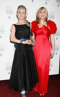 Tracie Bennett and Lesley Garrett at the Laurence Olivier Awards.