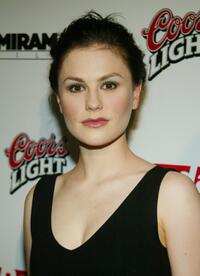 Anna Paquin at the NY premiere of "Buffalo Soldiers".