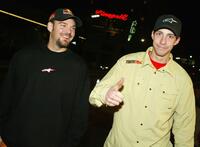 Kenny Bartran and Travis Pastrana at the premiere of "Gumball 3000 - The Movie."