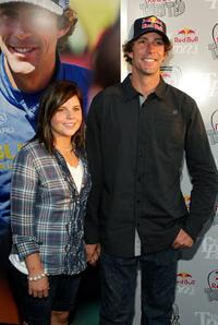 Travis Pastrana and Guest at the Red Bull Gets Toasted with Travis Pastrana event.