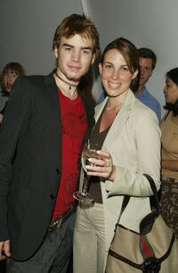 Jessica Pare and David Gallagher at the WB Upfront All-Star Party.