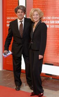 Marisa Paredes and her husband Antonio Isasi-Isasmendi at the 53rd San Sebastian International Film Festival.