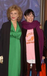 Marisa Paredes and Geraldine Chaplin at the 17th Goya Awards Nomination Gala.