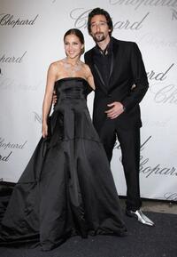 Elsa Pataky and Adrien Brody at the Chopard Trophy Award during the 61st International Cannes Film Festival.