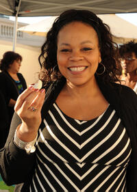 Tonye Patano at the 2012 DPA Golden Globe Awards Gift Suite in California.