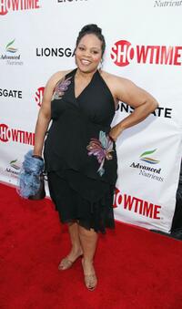 Tonye Patano at the premiere of "Weeds."