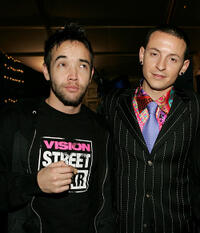 Chester Bennington and Guest at the MTV Europe Music Awards 2004 in Italy.