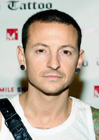 Chester Bennington at the autograph signing session during the grand opening of Club Tattoo in Nevada.