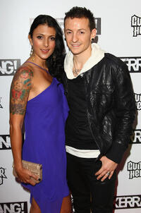 Chester Bennington and Guest at the Kerrang Awards 2009 in England.