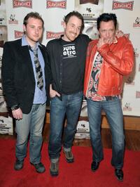 Simon Ennis, Joshua Peace and Michael Madsen at the premiere of "Finding Bliss" during the 2009 Slamdance Film Festival.