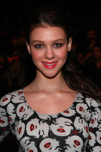Nicola Peltz at the Betsey Johnson Fall 2011 fashion show during the Mercedes-Benz Fashion Week.