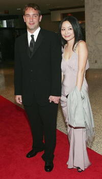 Trey Parker and his girlfriend Emma at the White House Correspondents' Dinner.