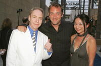 Teller, Trey Parker and Guest at the Los Angeles premiere of "The Aristocrats."