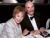 Gregory Peck and Shirley MacLaine at the 2000 Scopus Award Beverly Hilton Hotel in Los Angeles.