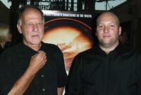 Director Werner Herzog and Zak Penn at the premiere of "Incident at Loch Ness."