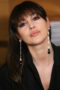 Monica Bellucci launches her new range of earrings and necklaces for Cartier at Emirates Towers in Dubai.
