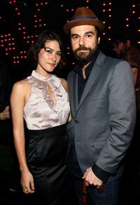 Mizuo Peck and Jeffrey Shagawat at the after party of "Poliwood" during the 2009 Tribeca Film Festival.