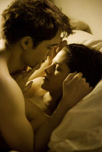 Robert Pattinson and Kristin Stewart in "The Twilight Saga: Breaking Dawn - Part 1."