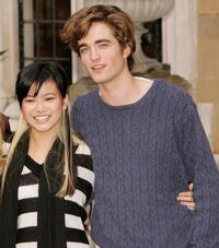 Katie Leung and Robert Pattinson at the photocall of "Harry Potter and the Goblet of Fire."