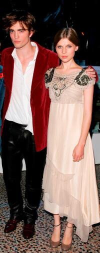 Robert Pattinson and Clemence Poesy at the party of the world premiere of "Harry Potter And The Goblet Of Fire."