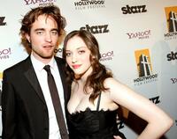 Robert Pattinson and Kat Dennings at the Hollywood Film Festivals Gala Ceremony.