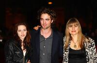 Kristen Stewart, Robert Pattinson and Director Catherine Hardwicke at the premiere of "Twilight" during the Rome International Film Festival.